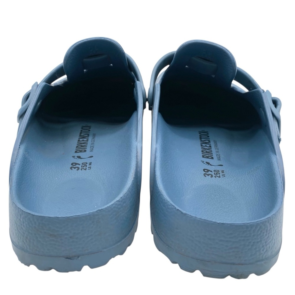 Birkenstock Essentials Boston Mule Sz 8 Blue EVA Flat Slip On Comfortable Casual - Picture 6 of 9